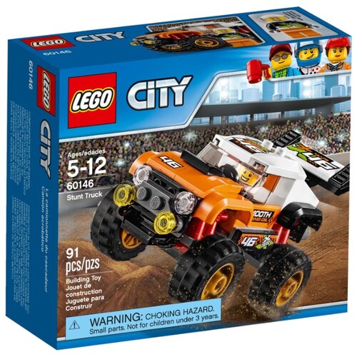 Конструктор LEGO City 60146 Внедорожник каскадера, 91 дет. lego city 60115 внедорожник 176 дет