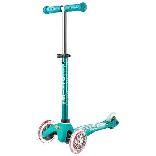 фото Детский 3-колесный самокат micro mini micro deluxe, aqua