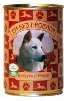 Корм для собак Ем Без Проблем Консервы для собак Говядина с гречкой (0.41 кг) 1 шт.