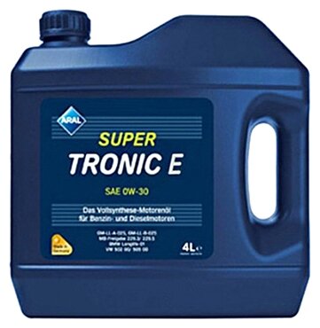 Синтетическое моторное масло ARAL Super Tronic E SAE 0W-30