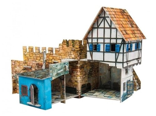 Сборная модель Умная Бумага Дом у стены (250)