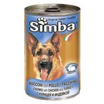 Корм для собак Simba Консервы Кусочки для собак Курица и индейка (0.415 кг) 1 шт. - изображение