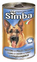 Корм для собак Simba Консервы Кусочки для собак Курица и индейка (0.415 кг) 1 шт.