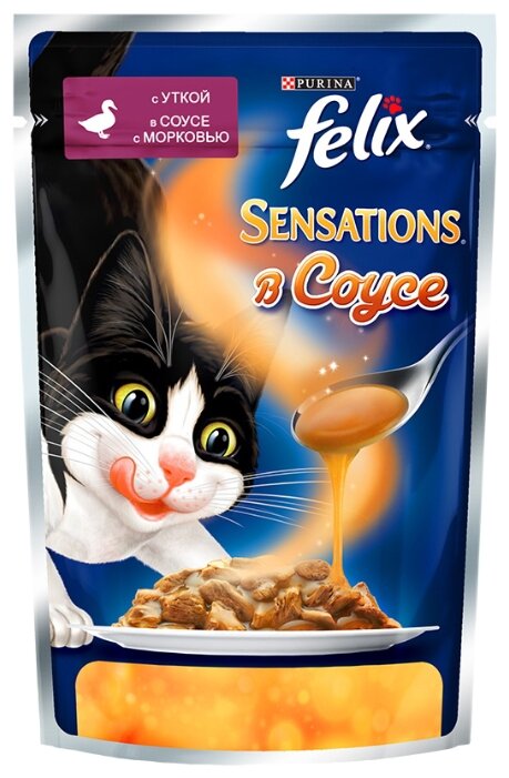 Felix Sensations с Уткой в соусе с морковью (0.085 кг) 1 шт.