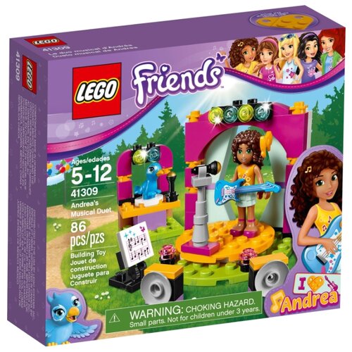 Конструктор LEGO Friends 41309 Музыкальное шоу Андреа, 86 дет.