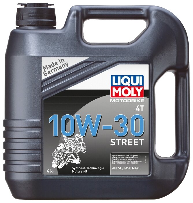 Liquimoly 10w30 Motorbike 4t Street (4l)_масло Моторное! Для Мотоциклов Синт Api Sl, Jaso Ma-2 Liqui moly арт. 1688