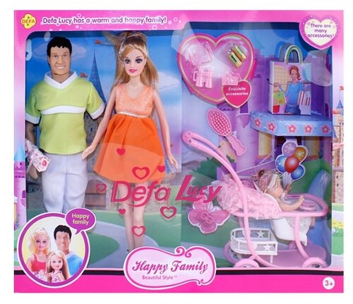 Набор кукол Defa Lucy Счастливая семья 8088 разноцветный