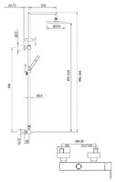 Душевая стойка Giulini Futuro 6508SWC-S