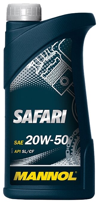 Масло моторное Mannol (sct) safari 20w50 (1л) Минеральное Sg/cd .