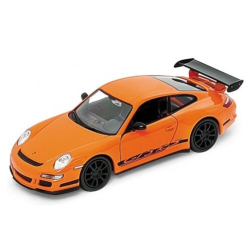 Легковой автомобиль Welly Porsche 911 GT3 RS (42397) 1:38, 11 см, оранжевый машинка 1 18 coll a porsche gt3 rs 4 0