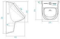 Писсуар Santek Гала 1WH301775