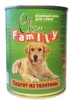 Корм для собак CLAN Family Паштет из телятины для собак (0.340 кг) 12 шт.