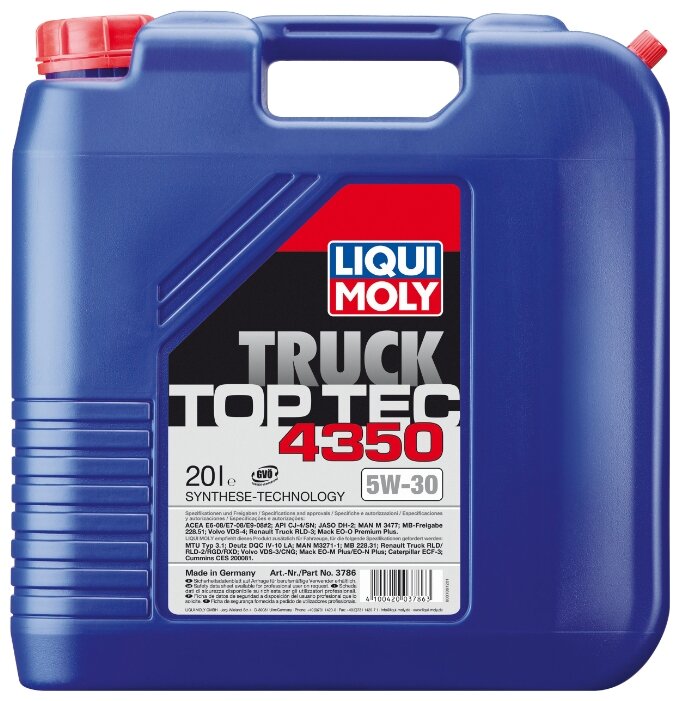 Моторное масло LIQUI MOLY Top Tec Truck 4350 5W-30 HC-синтетическое 20 л