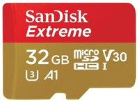 Карта памяти SanDisk Extreme microSDHC Class 10 UHS Class 3 V30 A1 90MB/s 32GB