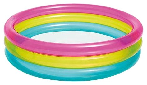 Детский бассейн Intex Rainbow Three Ring 57104, 86х25 см