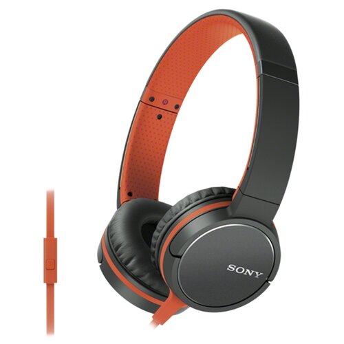 фото Наушники Sony MDR-ZX660AP черный/оранжевый