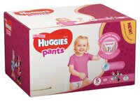 Huggies трусики для девочек 5 (12-17 кг) 68 шт.