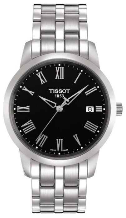 Наручные часы TISSOT T-Classic T033.410.11.053.01, черный, серебряный