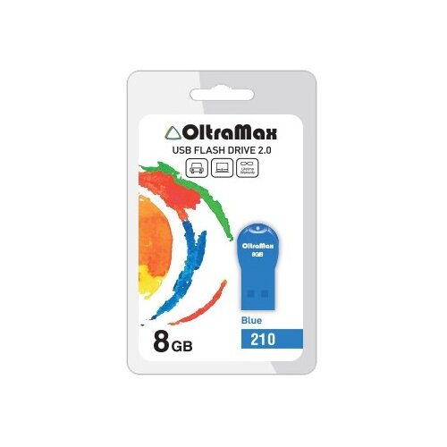 Флешка OltraMax 210 8 ГБ, 1 шт., blue