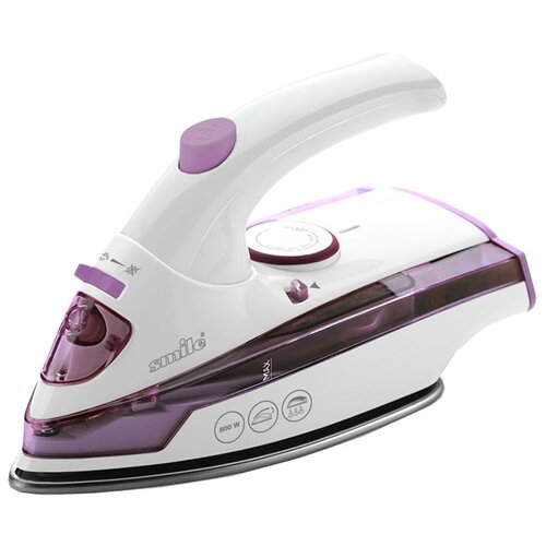 Дорожный утюг Smile SI 1077 белыйфиолетовый 1990₽