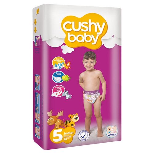 Подгузники детские CUSHY BABY, размер 5, 11-25 кг, 52 шт.