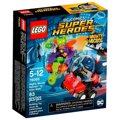 Конструктор LEGO DC Super Heroes 76069 Бэтмен против Мотылька-убийцы, 83 дет. конструктор lego dc super heroes 40453 бэтмен против пингвина и харли квин 63 дет