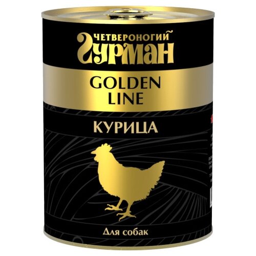 фото Влажный корм для собак Четвероногий Гурман Golden Line курица 340г