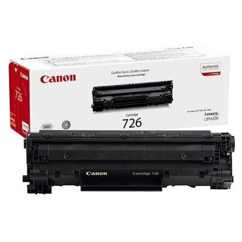 Картридж Canon 726 (3483B002), 2100 стр, черный