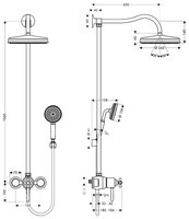 Душевая стойка AXOR Showerpipe 1jet 17670000