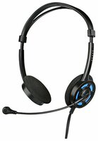 Компьютерная гарнитура SPEEDLINK SL-8751-BBE Vesta Stereo PC Headset черный/синий