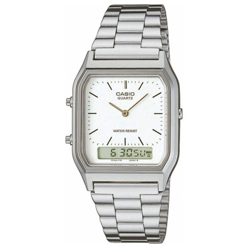 Наручные часы CASIO Vintage AQ-230A-7D, серебряный, белый наручные часы casio b640wdg 7d серебряный