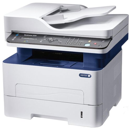 МФУ лазерное Xerox WorkCentre 3225DNI, ч/б, A4, белый/синий