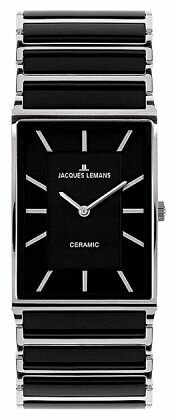 Наручные часы JACQUES LEMANS High Tech Ceramic, серебряный, черный
