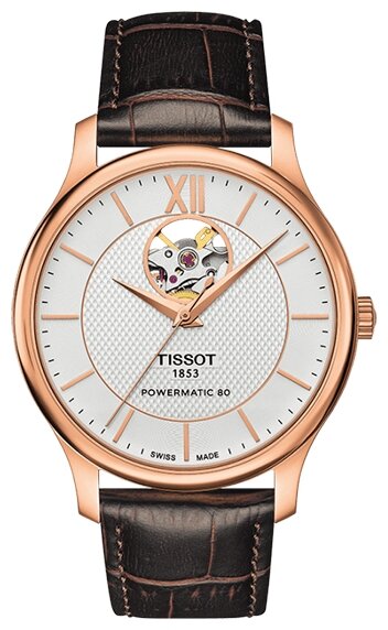 Наручные часы TISSOT T-Classic, коричневый, золотой