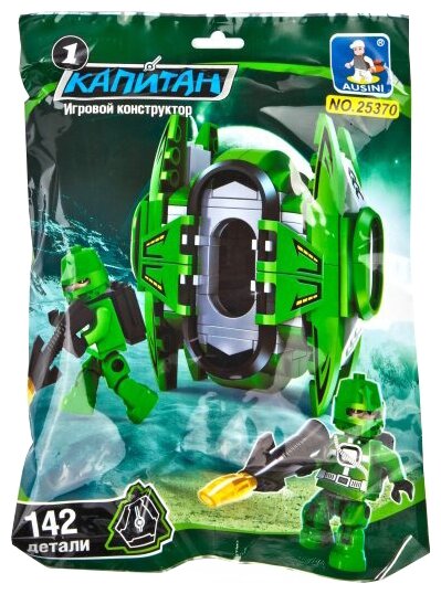 AUSINI Конструктор "Капитан" Космический модуль зеленый, 142 детали