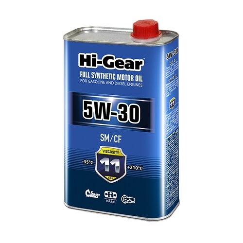 Hi-Gear HG0034 5W-30 SM/CF Масло моторное синтетическое, 4л