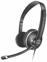 Компьютерная гарнитура Philips PC Headset SHM7410U/10 black