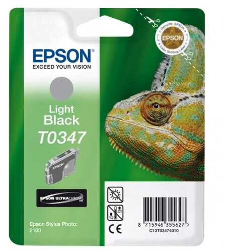 Картридж Epson C13T03474010, 440 стр, серый