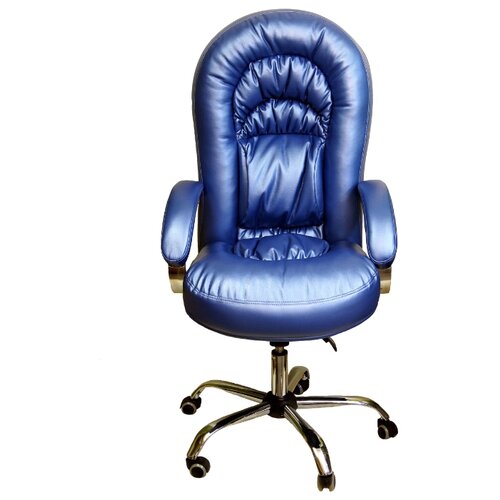 Компьютерное кресло Креслов Шарман КВ-11-131112 для руководителя, обивка: искусственная кожа, цвет: голубой