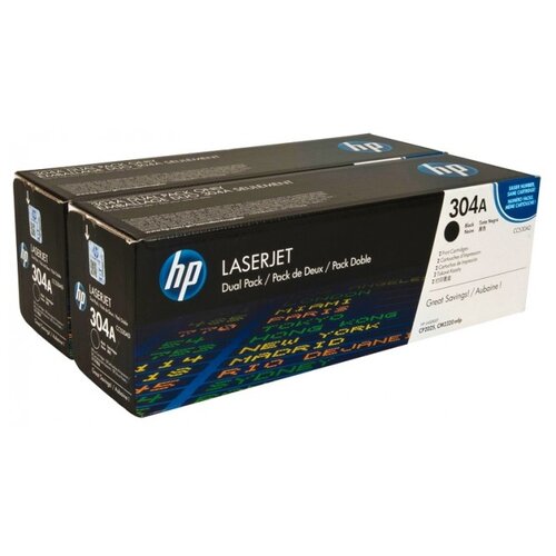 Комплект картриджей HP CC530AD, 3500 стр, черный