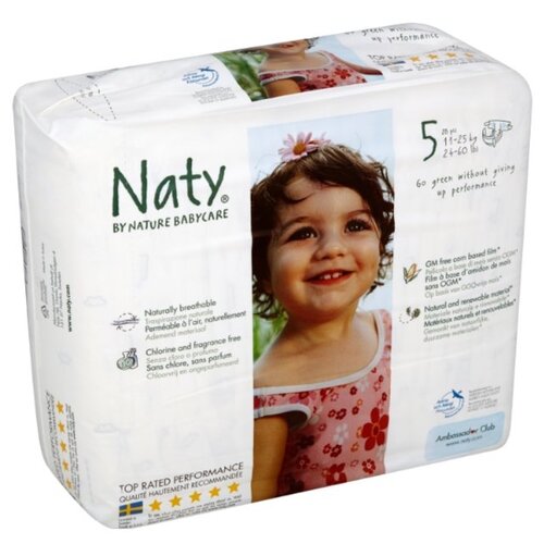 Подгузники Naty, размер 5, 11-25 кг, 40 шт.