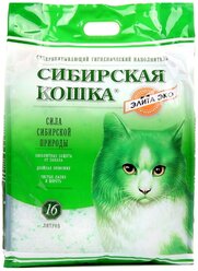 Впитывающий наполнитель Сибирская кошка Элита Эко, 16 л 16 л