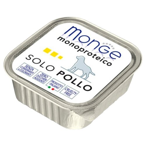 Monge Dog Monoprotein Solo консервы для собак паштет из курицы 150г