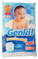 Genki подгузники S (4-8 кг) 1 шт.