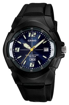 Наручные часы CASIO Analog MW-600F-2A, черный, синий