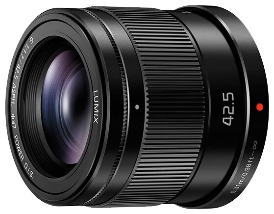 Объектив Panasonic 42.5mm f/1.7 G Aspherical Power O.I.S. (H-HS043E), черный