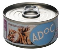 Корм для кошек ADoC (0.075 кг) 1 шт. Консервы с тунцом и манго в бульоне