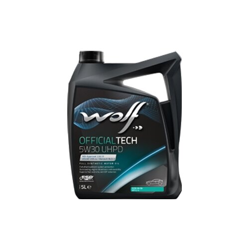 Синтетическое моторное масло Wolf Officialtech 5W30 UHPD, 20 л