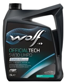 Масло моторное OFFICIALTECH 5W30 UHPD EXTRA 5L WOLF OIL / арт. 8335457 - (1 шт)