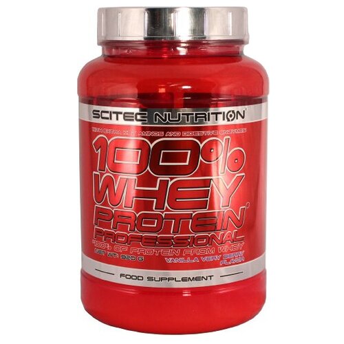 Протеин Scitec Nutrition 100% Whey Protein Professional, 920 гр., ваниль-ягода